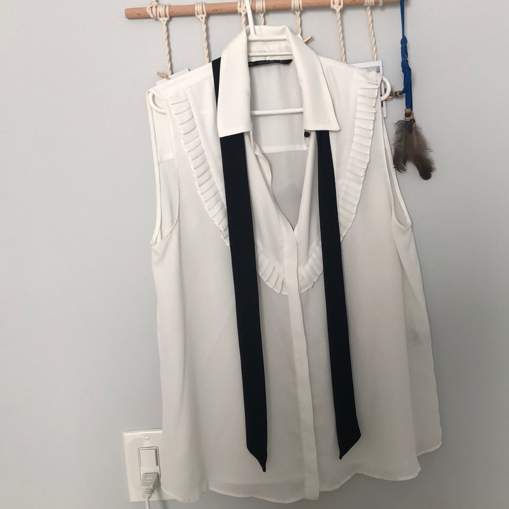 White blouse zara
